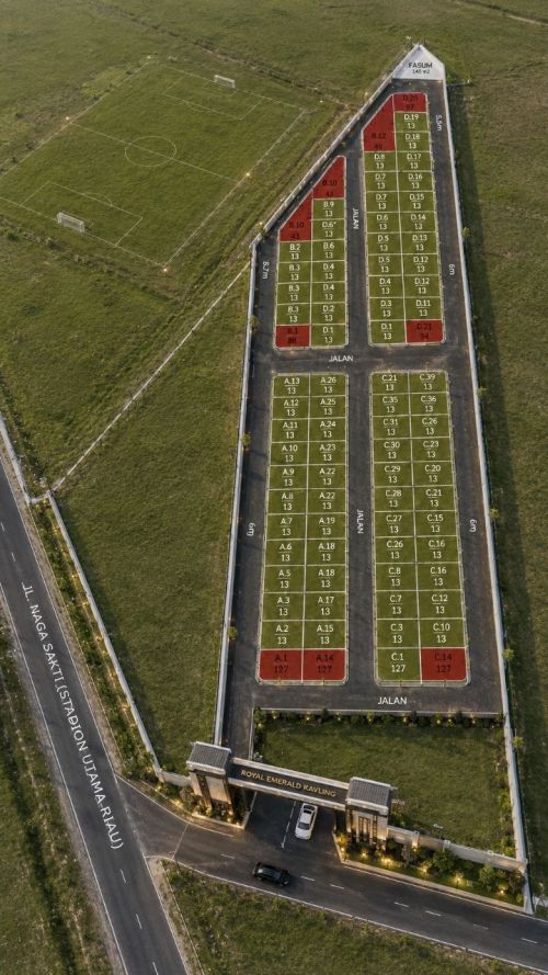 Site Plan Royal Emerald Kavling Pekanbaru